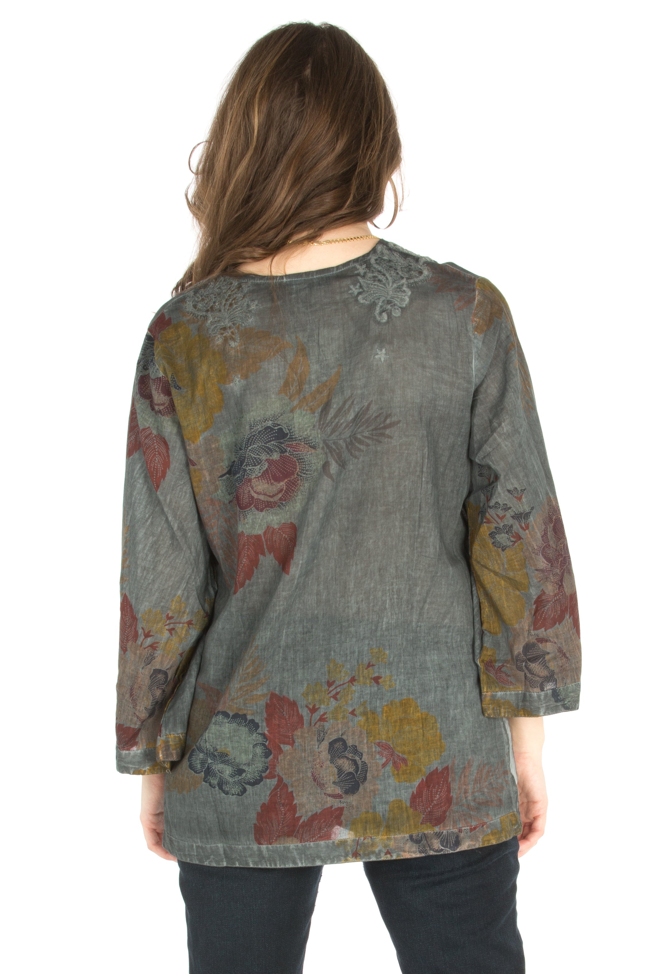 Vintage Boho Tunic with Embroidery