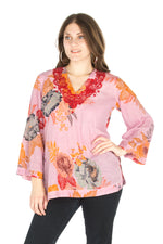 Load image into Gallery viewer, Vintage Boho Tunic with Embroidery
