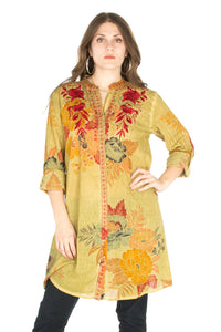 Vintage Boho Tunic with Embroidery