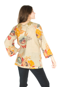 Vintage Boho Tunic with Embroidery