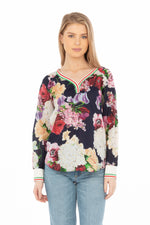 Load image into Gallery viewer, Floral Printed V-neck Tunic
