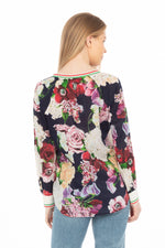 Load image into Gallery viewer, Floral Printed V-neck Tunic
