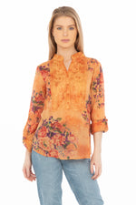 Load image into Gallery viewer, Vintage Tunic with Floral Embroidery
