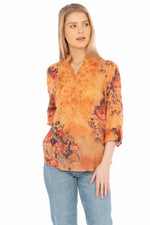 Load image into Gallery viewer, Vintage Tunic with Floral Embroidery
