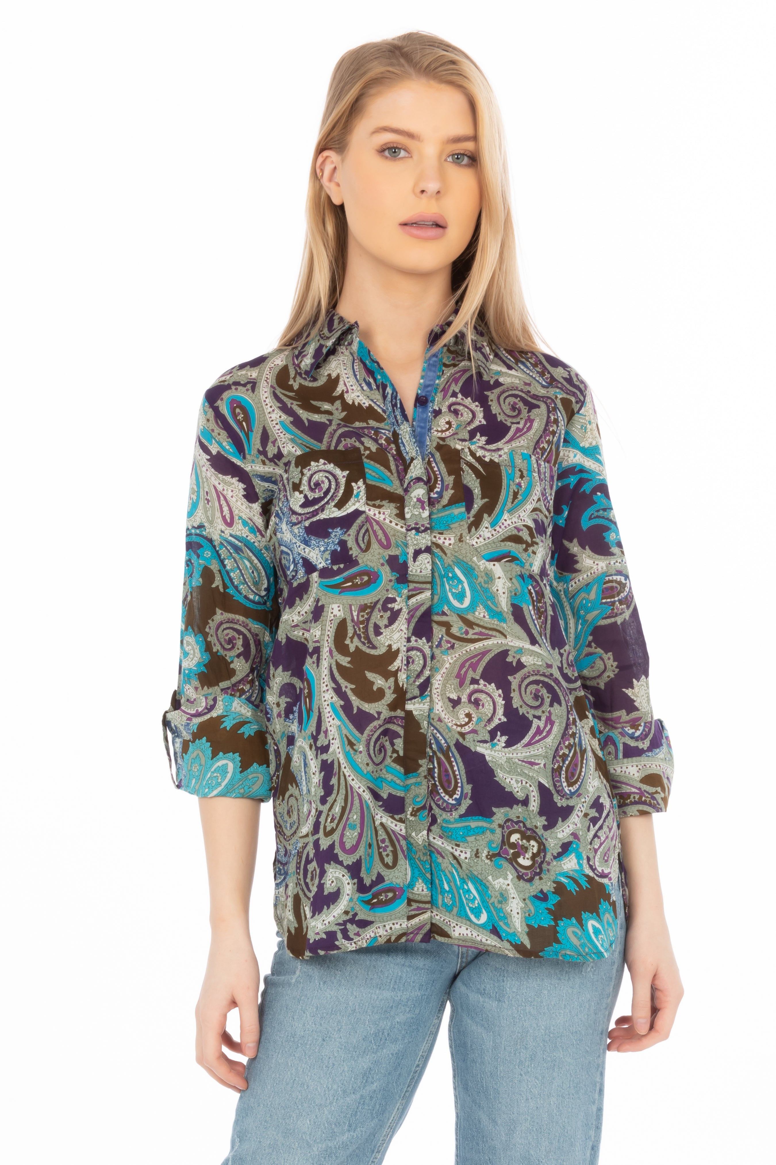 Paisley Button-Down Shirt