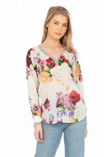 Load image into Gallery viewer, Floral Printed V-neck Tunic
