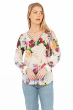 Load image into Gallery viewer, Floral Printed V-neck Tunic
