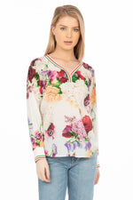 Load image into Gallery viewer, Floral Printed V-neck Tunic
