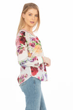 Load image into Gallery viewer, Floral Printed V-neck Tunic
