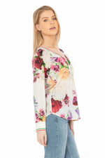 Load image into Gallery viewer, Floral Printed V-neck Tunic
