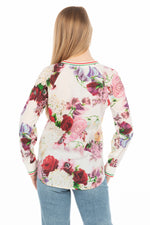 Load image into Gallery viewer, Floral Printed V-neck Tunic
