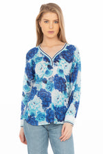 Load image into Gallery viewer, Floral Printed V-neck Tunic
