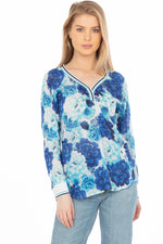 Load image into Gallery viewer, Floral Printed V-neck Tunic
