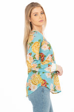 Load image into Gallery viewer, Floral Printed V-neck Tunic
