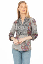 Load image into Gallery viewer, Vintage Tunic with Floral Embroidery
