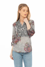 Load image into Gallery viewer, Vintage Tunic with Floral Embroidery
