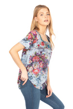 Load image into Gallery viewer, Square Neck Embroidered Boho Top
