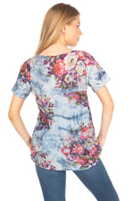 Load image into Gallery viewer, Square Neck Embroidered Boho Top
