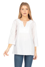 Load image into Gallery viewer, White Boho Tunic with Embroidery
