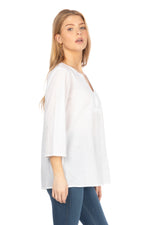 Load image into Gallery viewer, White Boho Tunic with Embroidery
