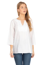 Load image into Gallery viewer, White Boho Tunic with Embroidery
