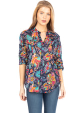 Load image into Gallery viewer, Button Down Floral Printed Tunic
