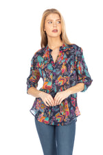 Load image into Gallery viewer, Button Down Floral Printed Tunic
