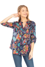 Load image into Gallery viewer, Button Down Floral Printed Tunic
