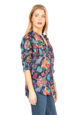 Load image into Gallery viewer, Button Down Floral Printed Tunic
