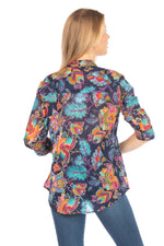 Load image into Gallery viewer, Button Down Floral Printed Tunic
