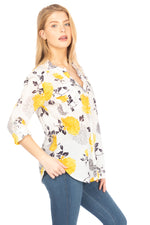 Load image into Gallery viewer, Button Down Floral Printed Tunic
