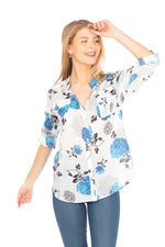 Load image into Gallery viewer, Button Down Floral Printed Tunic
