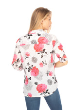 Load image into Gallery viewer, Button Down Floral Printed Tunic
