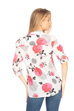 Load image into Gallery viewer, Button Down Floral Printed Tunic
