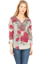 Load image into Gallery viewer, Vintage Boho Tunic with Embroidery
