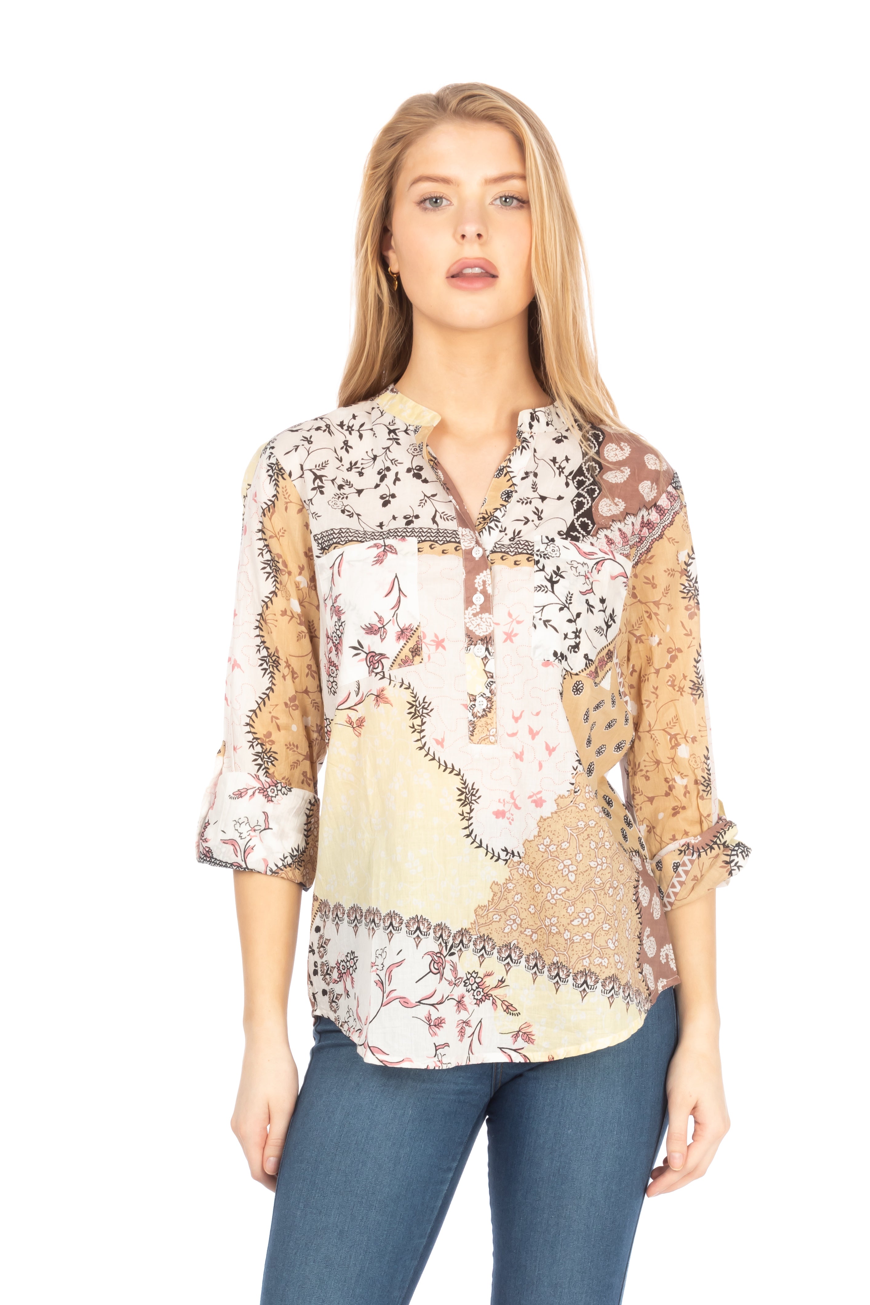 Patchwork Print Tunic