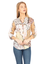 Load image into Gallery viewer, Patchwork Print Tunic
