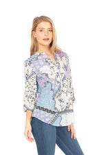 Load image into Gallery viewer, Patchwork Print Tunic
