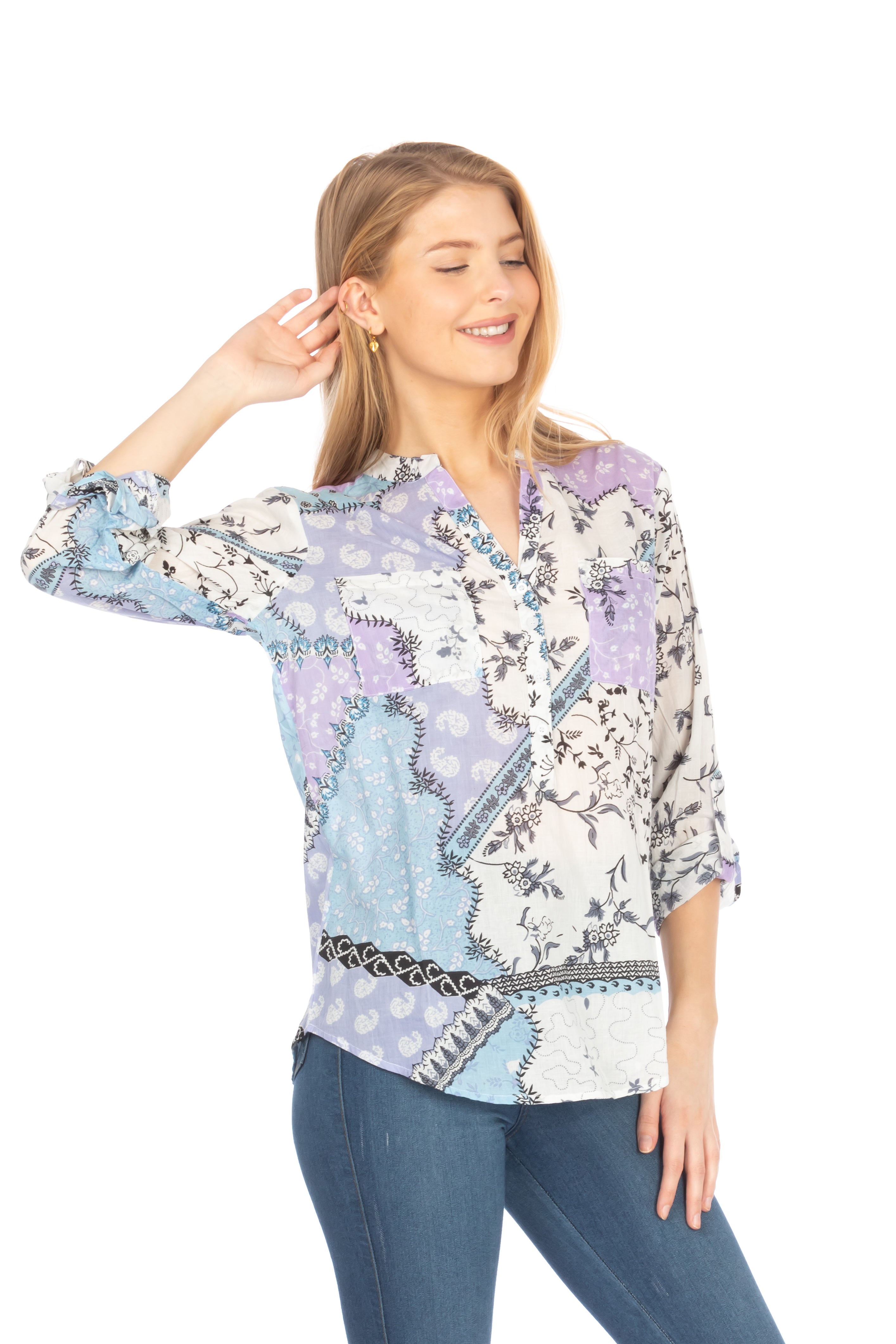 Patchwork Print Tunic