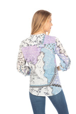 Load image into Gallery viewer, Patchwork Print Tunic
