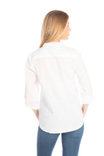 Load image into Gallery viewer, White Tunic with Paisley Embroidery
