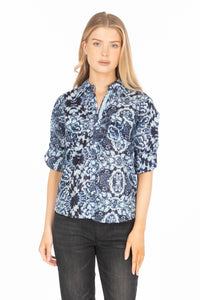 Floral Print Button-Down Shirt