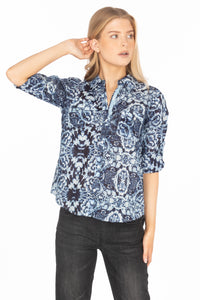 Floral Print Button-Down Shirt