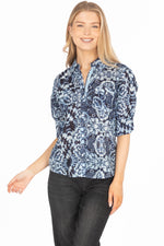 Load image into Gallery viewer, Floral Print Button-Down Shirt
