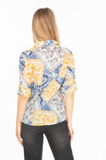 Load image into Gallery viewer, Patchwork Print Button-Down Shirt
