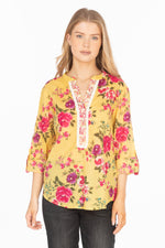 Load image into Gallery viewer, Floral Printed Tunic with Paisley Embroidery
