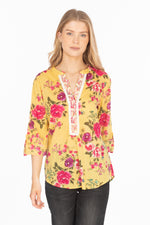 Load image into Gallery viewer, Floral Printed Tunic with Paisley Embroidery
