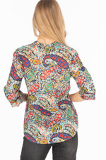 Load image into Gallery viewer, Paisley Printed Tunic with Embroidery
