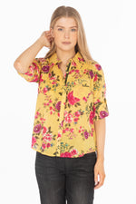 Load image into Gallery viewer, Floral Print Button-Down Shirt
