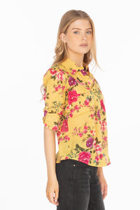 Floral Print Button-Down Shirt